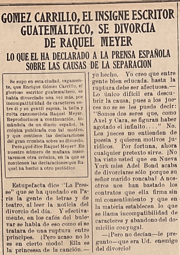 ENRIQUE GOMEZ CARRILLO;
RAQUEL MEYER