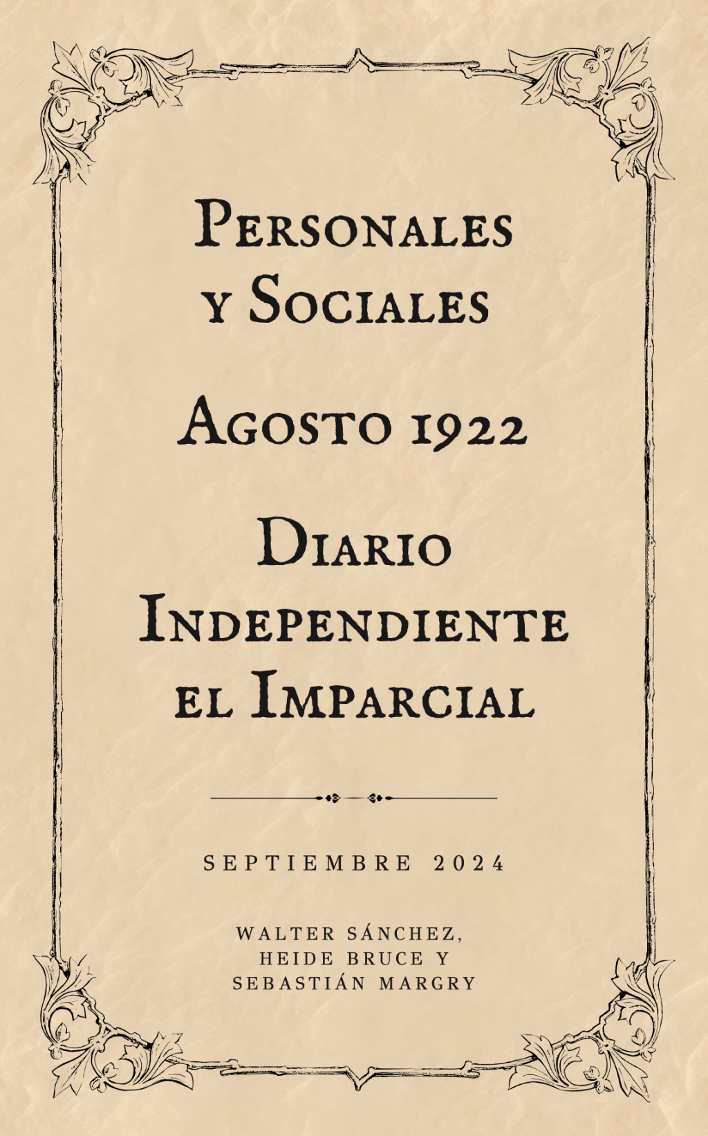 Personales y Sociales 1922&nbsp;Compendio.